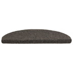 Vidaxl trapmatten zelfklevend 10 st 65x21x4 cm antraciet halfrond groot