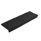 Vidaxl trapmatten zelfklevend 5 stuks 65x21x4 cm grijs rechthoekige rand