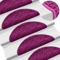 Vidaxl trapmatten 10 st 56x17x3 cm violet halfrond