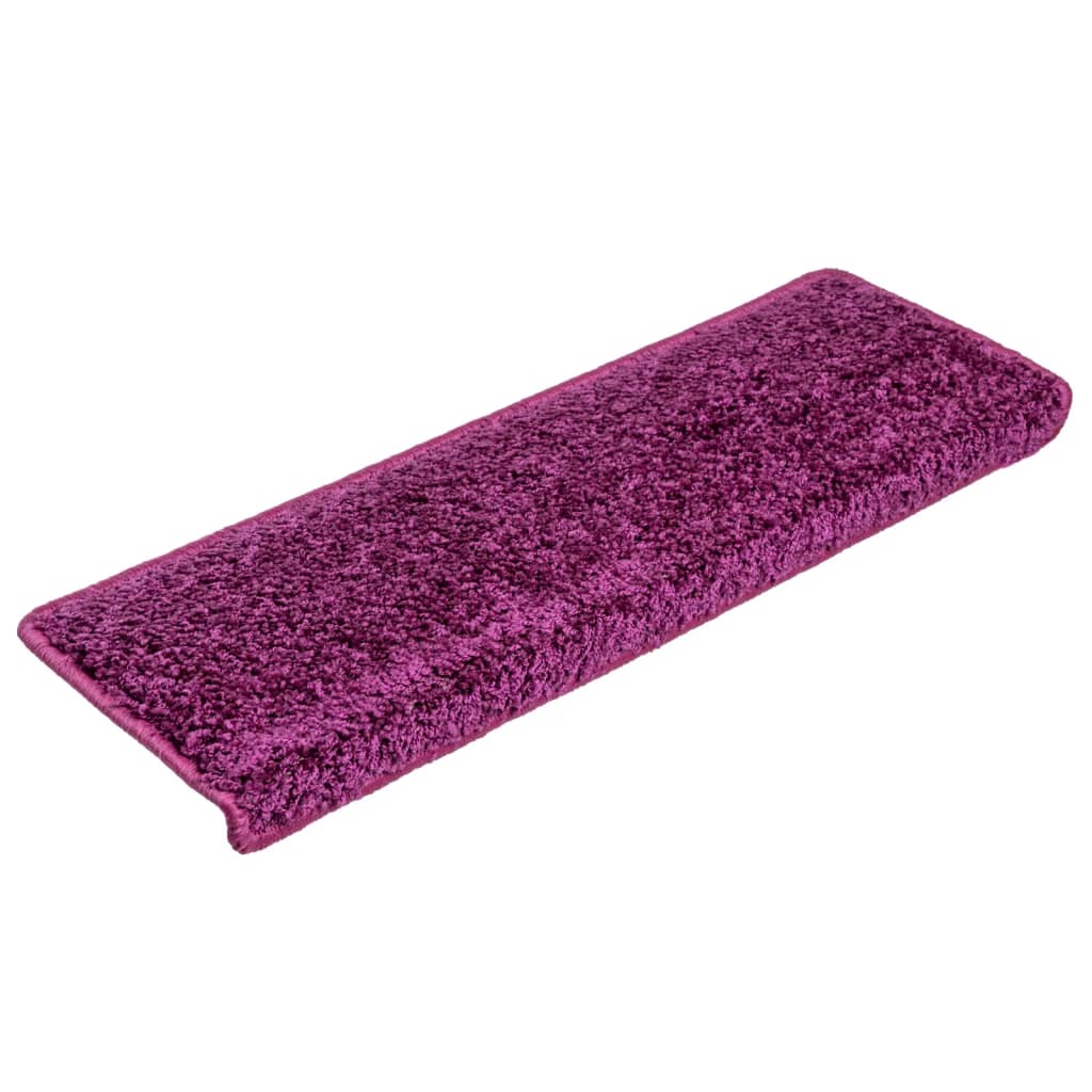 Vidaxl trapmatten 10 st 65x21x4 cm violet rechthoekige rand