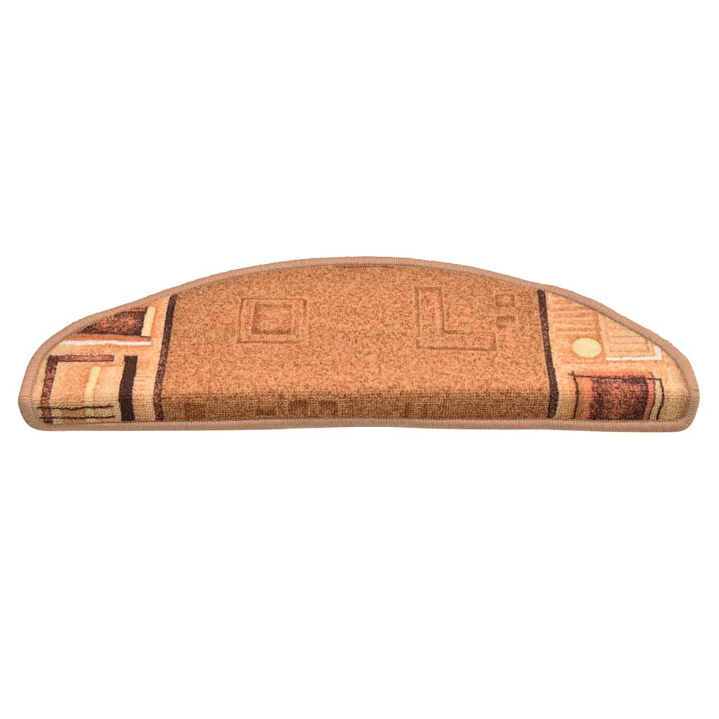 Vidaxl trapmatten zelfklevend 5 st 65x21x4 cm beige