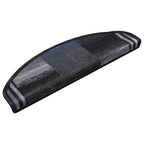 Vidaxl trapmatten zelfklevend 5 st 65x21x4 cm zwart en grijs
