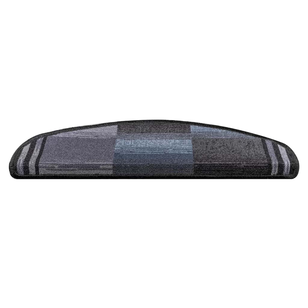 Vidaxl trapmatten zelfklevend 10 st 65x21x4 cm zwart en grijs
