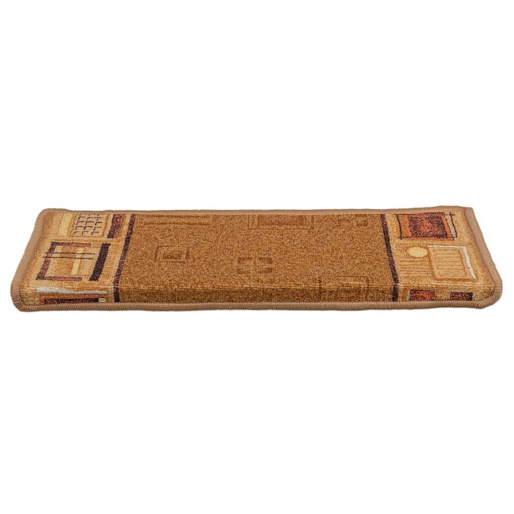 Vidaxl trapmatten zelfklevend 10 st 65x21x4 cm beige