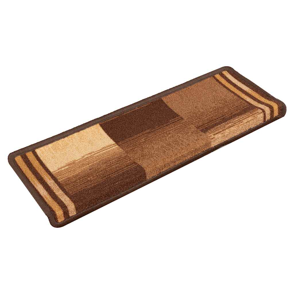 Vidaxl trapmatten zelfklevend 5 st 65x21x4 cm bruin