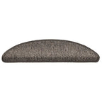 Vidaxl trapmatten zelfklevend 15 st sisal-look 56x17x3 cm grijs-beige