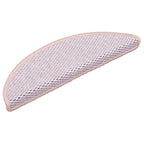 Vidaxl trapmatten zelfklevend 15 st sisal-look 56x17x3 cm roze