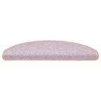 Vidaxl trapmatten zelfklevend 15 st sisal-look 56x17x3 cm roze
