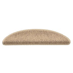 Vidaxl trapmatten zelfklevend 15 st sisal-look 56x17x3 cm zandkleurig