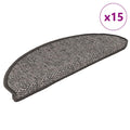 Vidaxl trapmatten zelfklevend 15 st sisal-look 65x21x4 cm grijs-beige