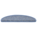 Vidaxl trapmatten zelfklevend 15 st sisal-look 65x21x4 cm blauw