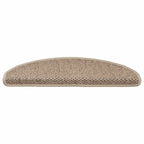 Vidaxl trapmatten zelfklevend 15 st sisal-look 65x21x4 cm zandkleurig