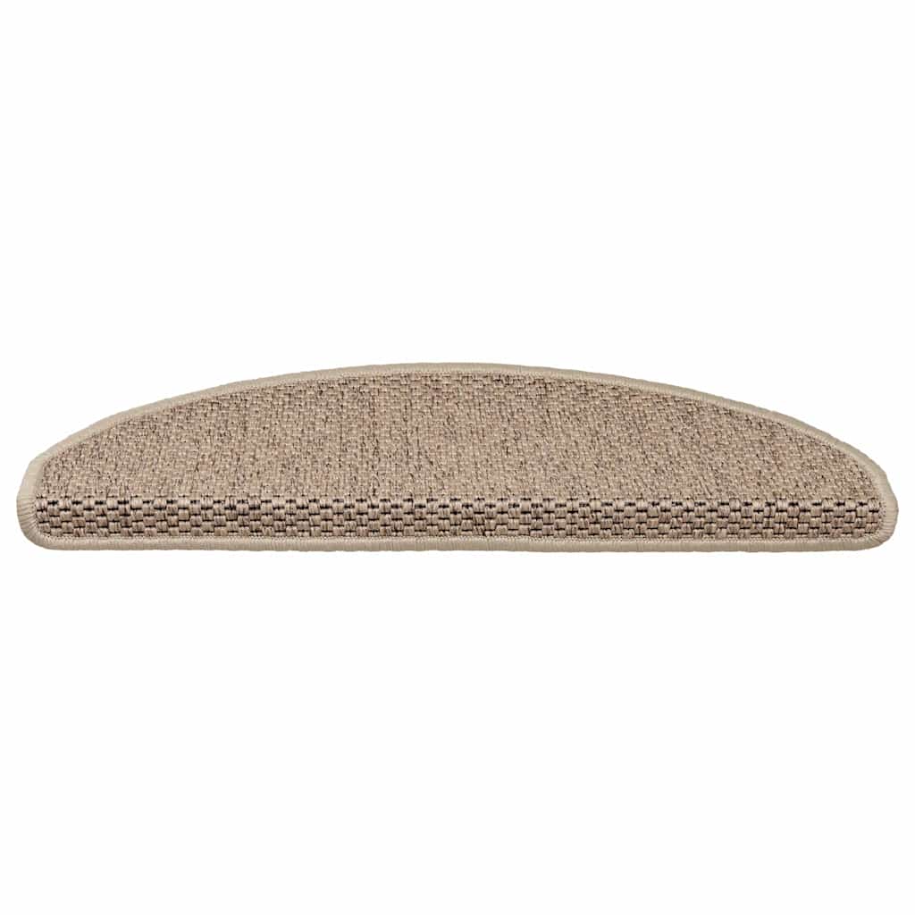 Vidaxl trapmatten zelfklevend 15 st sisal-look 65x21x4 cm zandkleurig