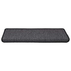 Vidaxl trapmatten zelfklevend 15st sisal-look 65x21x4cm antracietkleur