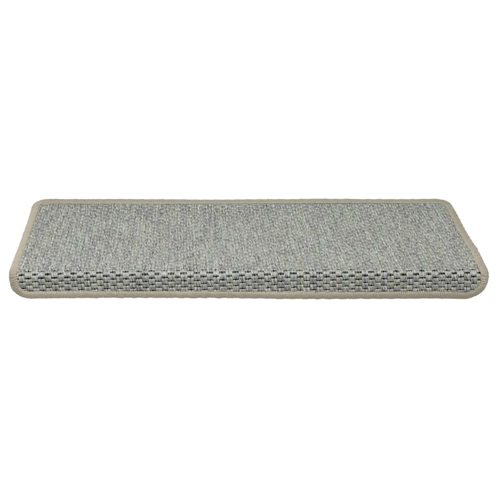 Vidaxl trapmatten zelfklevend 15 st sisal-look 65x21x4 cm groen