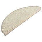 Vidaxl trapmatten 15 st 65x21x4 cm zilver halfrond groot