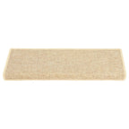 Vidaxl trapmatten 15 st 65x21x4 cm lichtbeige met rechthoekige rand