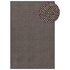 Vidaxl deurmat getuft 120x180 cm donkerbruin
