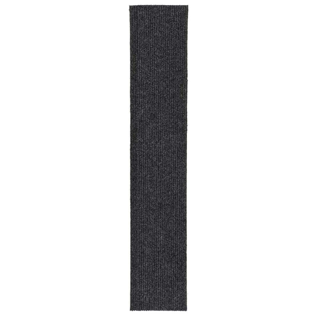 Vidaxl droogloopmat 100x500 cm antracietkleurig