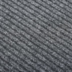 Vidaxl droogloopmat 100x400 cm grijs