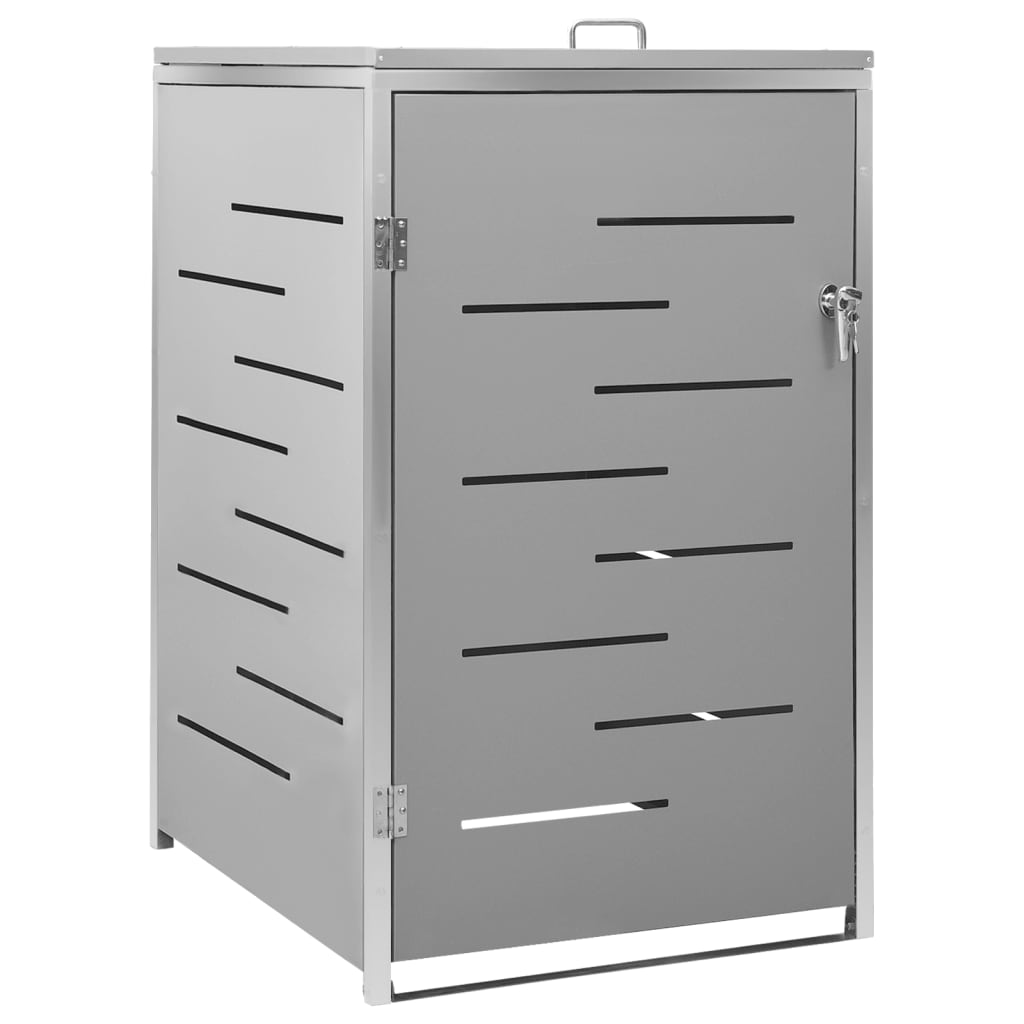 Vidaxl containerberging enkel 69x77,5x115 cm roestvrij staal