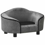 Vidaxl hondenbank 67x47x36 cm pluche grijs
