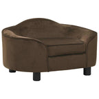Vidaxl hondenbank 67x47x36 cm pluche bruin