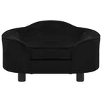 Vidaxl hondenbank 67x47x36 cm pluche zwart