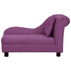 Vidaxl hondenbank met kussen 83x44x44 cm pluche bordeauxrood