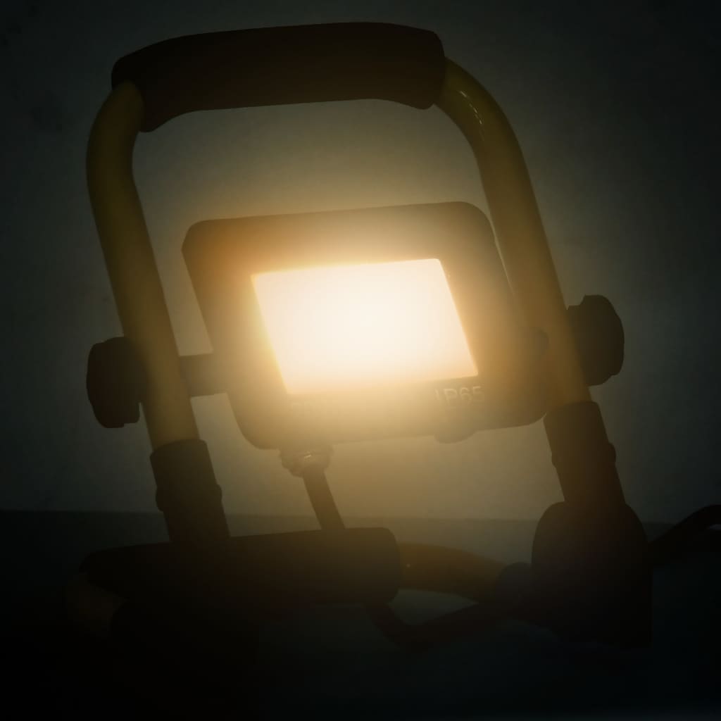 Vidaxl spotlight met handvat led 20 w warmwit