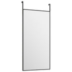 Vidaxl deurspiegel 30x60 cm glas en aluminium zwart