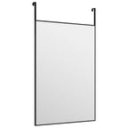 Vidaxl deurspiegel 40x60 cm glas en aluminium zwart