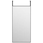 Vidaxl deurspiegel 40x80 cm glas en aluminium zwart