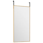 Vidaxl deurspiegel 30x60 cm glas en aluminium goudkleurig