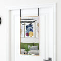 Vidaxl deurspiegel 40x80 cm glas en aluminium goudkleurig