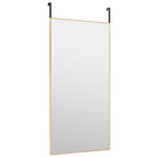 Vidaxl deurspiegel 50x100 cm glas en aluminium goudkleurig