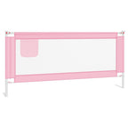 Vidaxl bedhekje peuter 200x25 cm stof roze