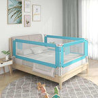 Vidaxl bedhekje peuter 100x25 cm stof blauw