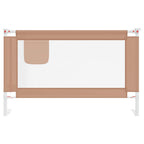 Vidaxl bedhekje peuter 120x25 cm stof taupe