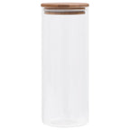 Vidaxl opbergpotten met bamboe deksel 6 st 1000 ml glas