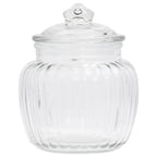 VidaXL Opbergpotten 6 st 500 ml glas