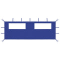 Vidaxl prieelzijwand met ramen 6x2 m blauw