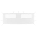 Vidaxl prieelzijwand met ramen 6x2 m wit