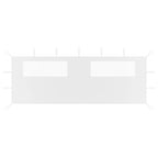 Vidaxl prieelzijwand met ramen 6x2 m wit
