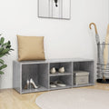 Vidaxl schoenenopbergbank 105x35x35 cm bewerkt hout betongrijs