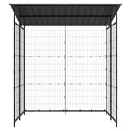VidaXL Fietsenstalling 190x190x222 cm staal zwart