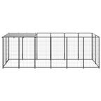 Vidaxl hondenkennel 330x110x110 cm staal zwart