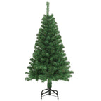 VidaXL Kunstkerstboom met dikke takken 120 cm PVC groen