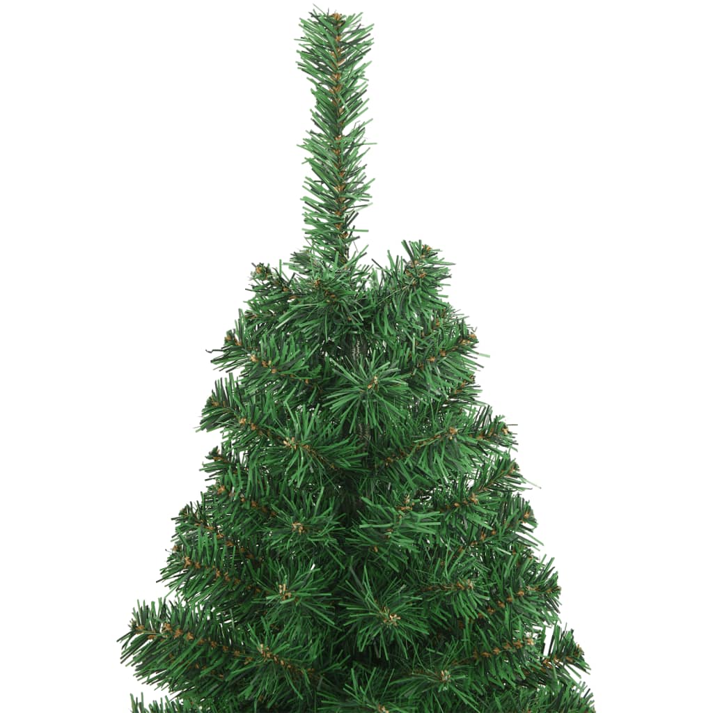 VidaXL Kunstkerstboom met dikke takken 120 cm PVC groen