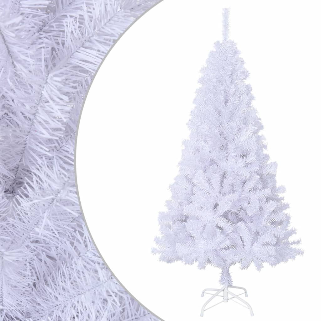 Vidaxl kunstkerstboom met dikke takken 120 cm pvc wit